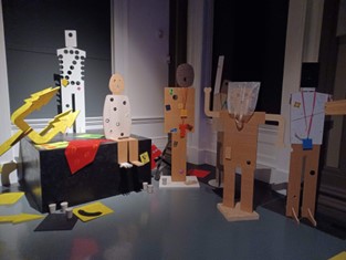 The installation by Beagles and Ramsay at the Glasgow Gallery of Modern Art 